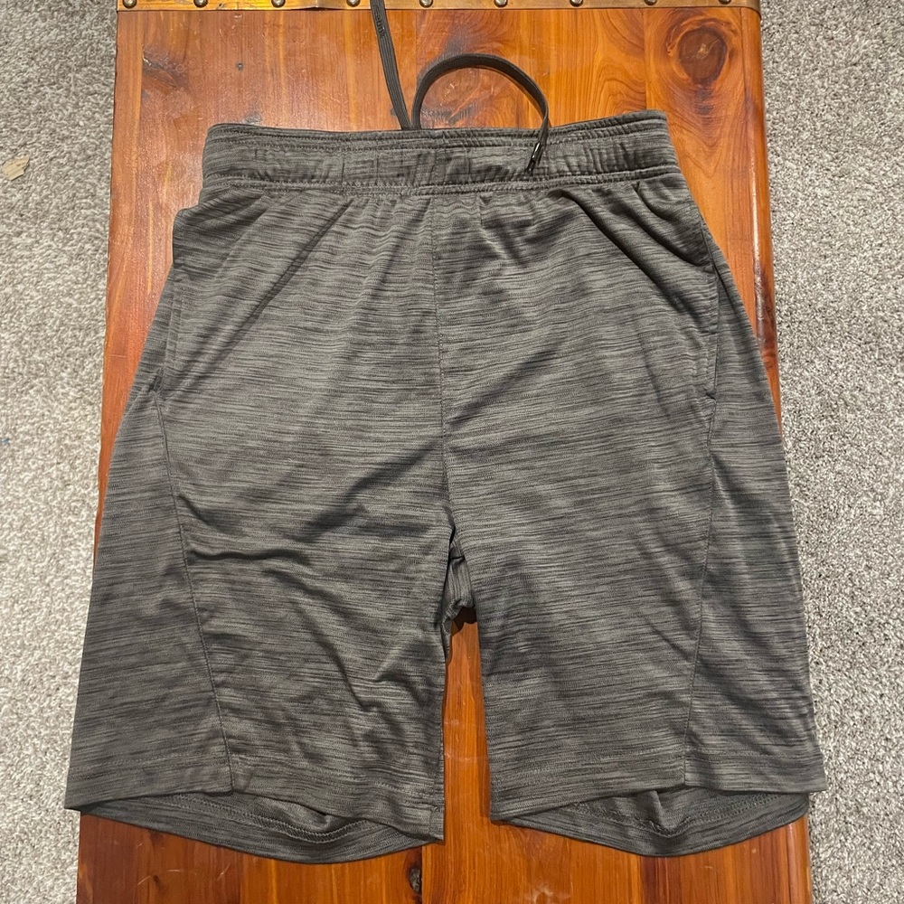 Reebok Gray Athletic Shorts with Elastic Waistband